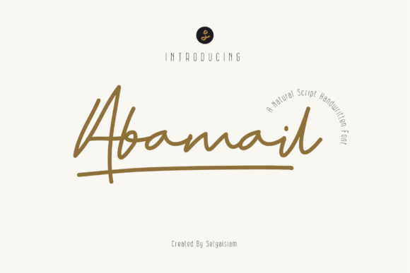 Abamail: A Beautiful Handwritten Font for Branding