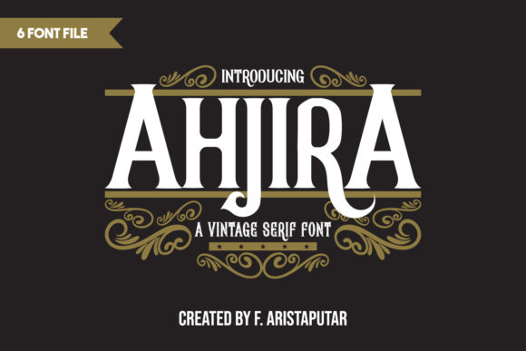 Ahjira: A Vintage Serif Font for Editorial Design