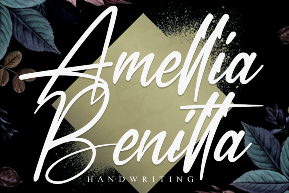 Amellia Benitta: An Elegant Handwritten Font for Editors