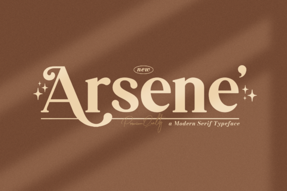 Arsene: A Thick Serif Font for Premium Branding