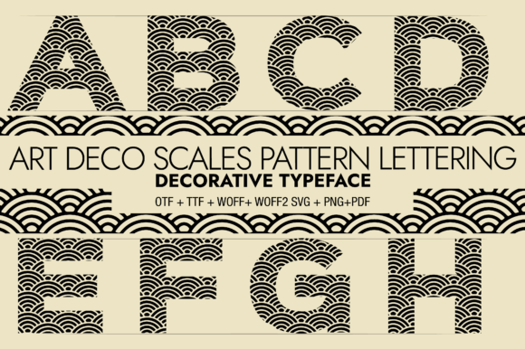 Art Deco Scales Pattern Lettering: A Review