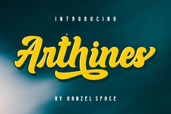 Arthines: A Daring Script Font for Bold Branding