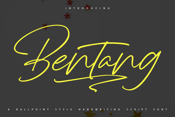 Bentang: A Flexible Script Handwritten Font for Editors