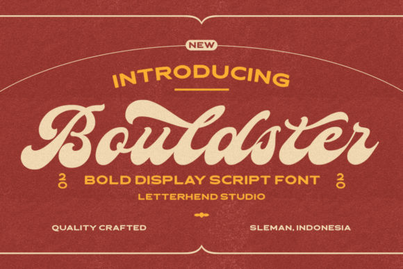 Bouldster: A Bold Script Handwritten Font Review