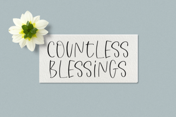 Countless Blessings: A Trendy Script Font for Web Design