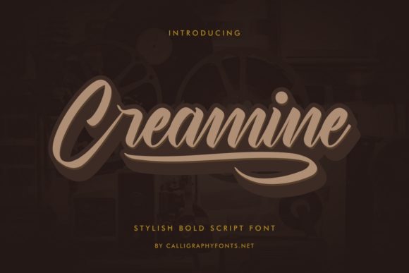 Creamine: A Stylish Handwritten Font for Web Design