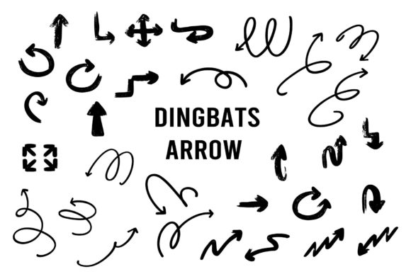 Dingbats Arrow: A Creative Font for Makers