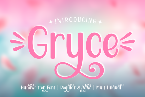Gryce: A Joyful Handwritten Font for Editorial Design