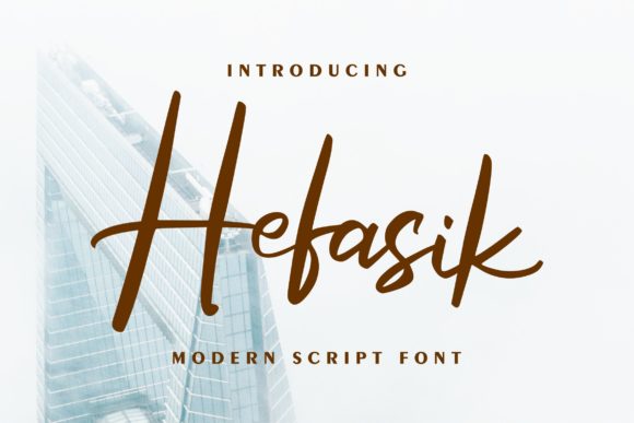 Hefasik: The Elegant Script Handwritten Font for Editors