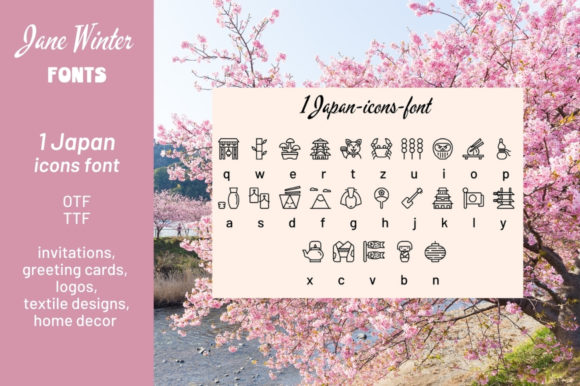Japan Icons: A Dingbats Font for Campaigns