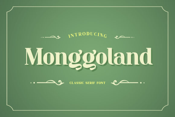 Monggoland: A Bold Serif for Modern Editorial Design