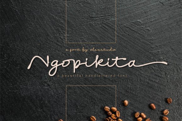 Ngopikita: A Flowing Handwritten Font for Editorial Design