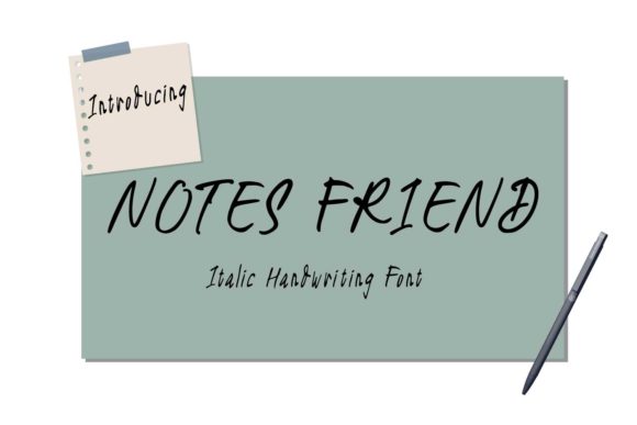 Notes Friend: A Friendly Handwritten Font for Web Design