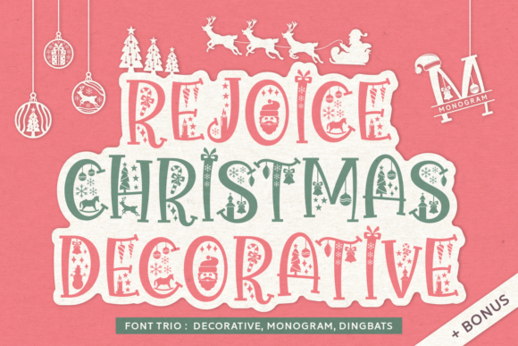 Rejoice Christmas: A Festive Decorative Font for Makers