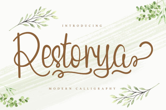 Restorya: A Modern Script Handwritten Font for Editorial Design
