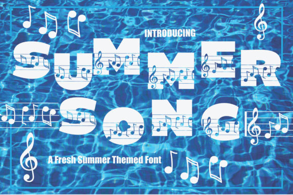 Summer Song: A Fresh Decorative Font for Web Design