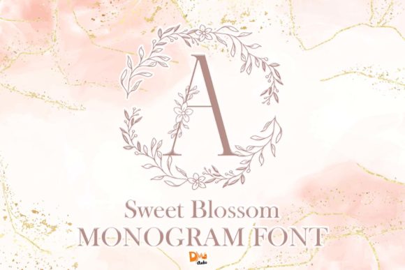 Sweet Blossom Monogram: A Premium Decorative Font for Web