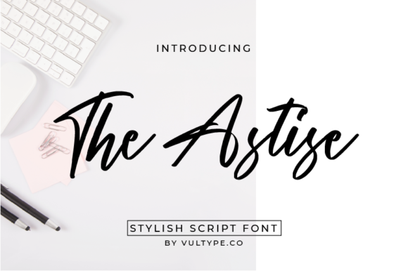 The Astise: A Luxurious Handwritten Font for Crafters