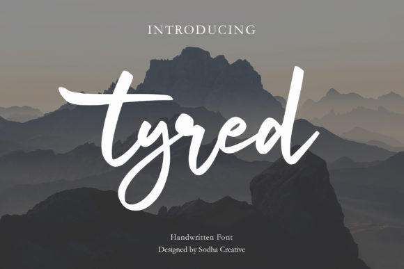 Tyred: A Bold Handwritten Font for Web Design