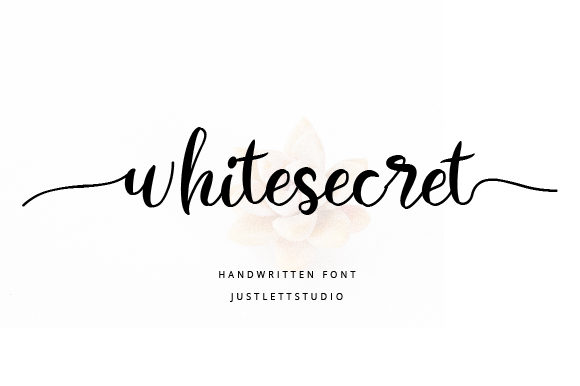 Whitesecret: The Exquisite Handwritten Font for Editors